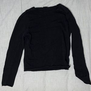 Brandy Melville Black Bell Sleeve Sweater